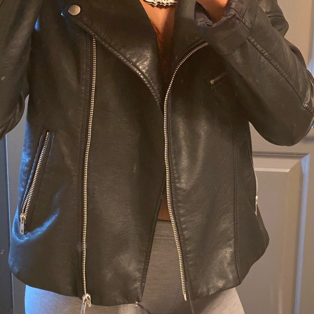 Black Leather Coat